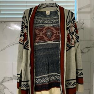 Pink owl size medium lightweight sweater